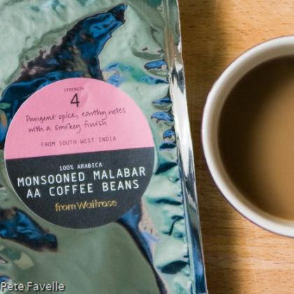 Waitrose Monsooned Malabar AA Coffee Beans
